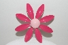 +MBA #98-055  "Vintage 2 Shades Of Pink Flower Pin"