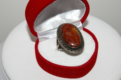 +MBA #99-003  "Vintage Sterling Gemstone Ring"