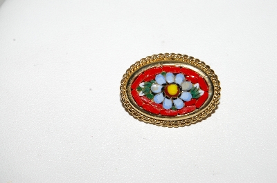 +MBA #99-025  "Made In Italy Mosiac Flower Pin"