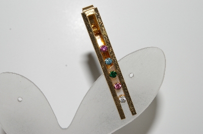 +MBA #41E-208  "Anson German Made Crystal Rhinestone Tie Clip"