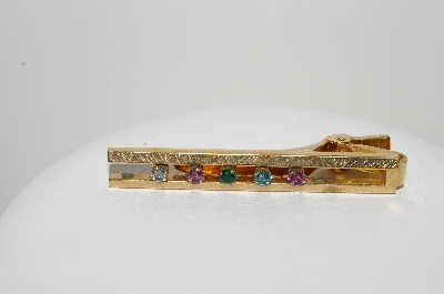 +MBA #41E-208  "Anson German Made Crystal Rhinestone Tie Clip"