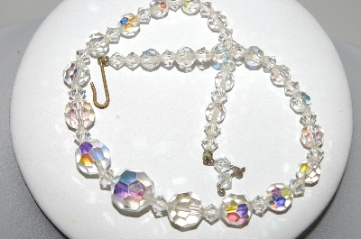 +MBA #41E-308  "Vintage Short AB Crystal Choker"