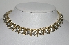 +MBA #E43-002  "Lisner Goldtone Clear Rhinestone Fancy Necklace"
