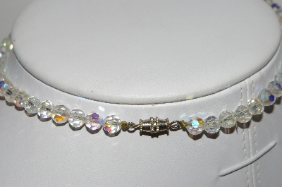+MBA #E43-008  "Vintage AB Crystal Bead Choker"