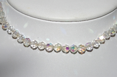 +MBA #E43-008  "Vintage AB Crystal Bead Choker"