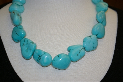 +  29" Blue Turquoise Necklace