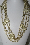+MBA #E44-275    "Set Of 2 Faceted Lucite Yellow Bead Necklaces"