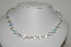 +MBA #E45-077   "Vintage AB Crystal Bead Single Strand Necklace"