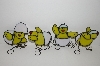 +MBA #E47-155  "Set Of 4 Stained Glass "Chick" Suncatchers"