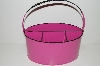 +MBA #E47-163   "Pink & Black Enamel Untensil Holder"