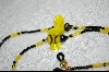 +MBA #6551  "Bumble Bees With Black & Yellow Glass Beads