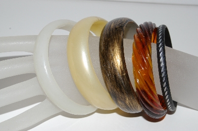 +MBA  #91-198   "Vintage Lot Of "5" Bangle Bracelets"