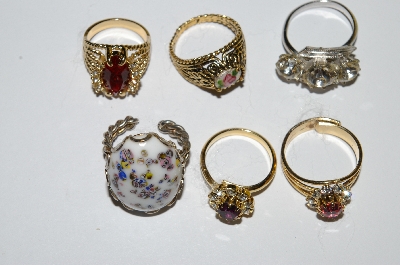 **MBA #E50-453   "Vintage Lot Of "5" Rings"