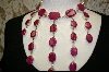 +MBA #RRN    Large Oval Stoned Ruby Necklace