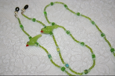 +MBA #6482  "Green Lamp Work Birds"