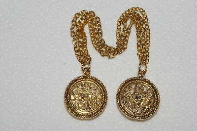 **MBA #E52-160   "Vintage Gold Plated Sweater Pins"