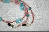 + MBA #6400  " Turquoise Colored Glass Beads