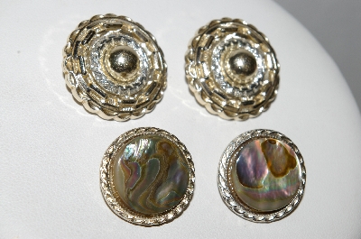 +MBA #E51-443   "Vintage Lot Of (2) Pairs Of Clip On Earrings"