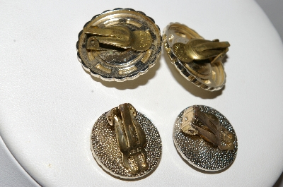 +MBA #E51-443   "Vintage Lot Of (2) Pairs Of Clip On Earrings"
