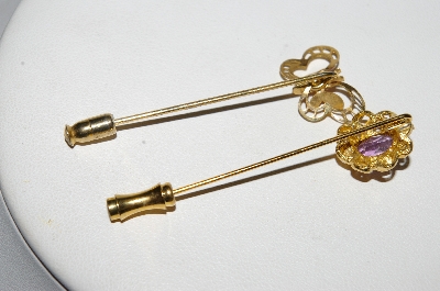 *8MBA #E51-456   "Lot Of 2 Vintage Stick Pins"