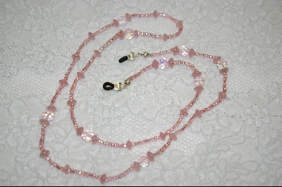 +MBA #6390   "Ab Crystals & Milk Pink Glass Beads