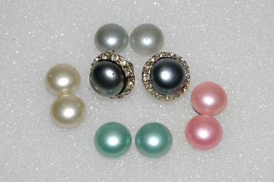 +MBA #E55-208   "De Lucey Interchangeable 12 Piece Magnetic Clip On Earring Set"