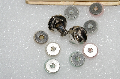 +MBA #E55-208   "De Lucey Interchangeable 12 Piece Magnetic Clip On Earring Set"