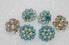 +MBA #E56-082   "Vintage Lot Of (3) Pairs Of Clip On Earrings"