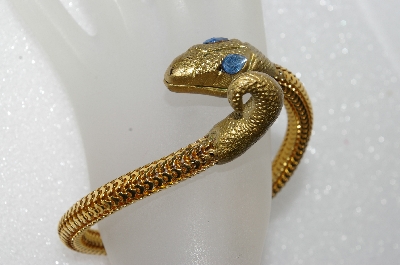 +MBA #E56-078   "Vintage Coiled Mesh Snake Bracelet"