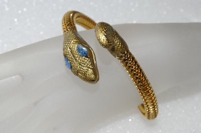 +MBA #E56-078   "Vintage Coiled Mesh Snake Bracelet"