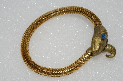 +MBA #E56-078   "Vintage Coiled Mesh Snake Bracelet"