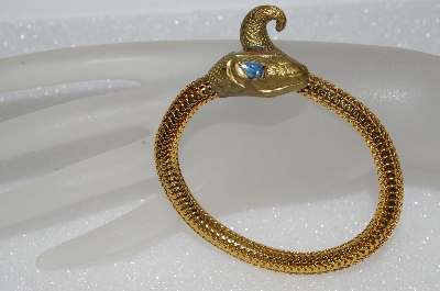 +MBA #E56-078   "Vintage Coiled Mesh Snake Bracelet"