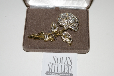+MBA #E59-159    "Nolan Miller's Pave Rose Pin"
