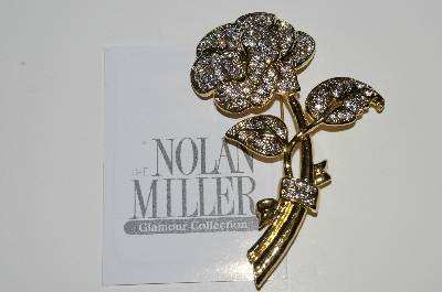 +MBA #E59-159    "Nolan Miller's Pave Rose Pin"