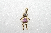 MBA #S51-083   "1980's Gold Plated Sterling June Girl Pendant"