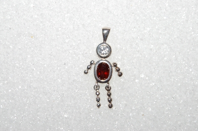 MBA #S51-103   "1980's Sterling January Boy Pendant"