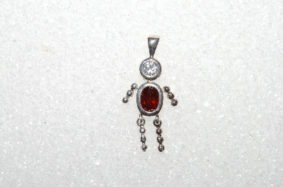 MBA #S51-103   "1980's Sterling January Boy Pendant"