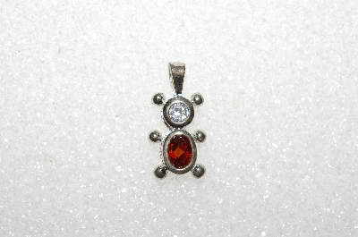 MBA #S51-107   "1980's Sterling January Bear Pendant"