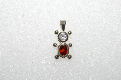 MBA #S51-107   "1980's Sterling January Bear Pendant"