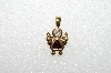 *MBA #S51-017   "1980's Gold Plated Sterling January Angel Pendant"