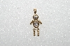MBA #S51-117   "1980's Gold Plated Sterling April Boy Pendant"