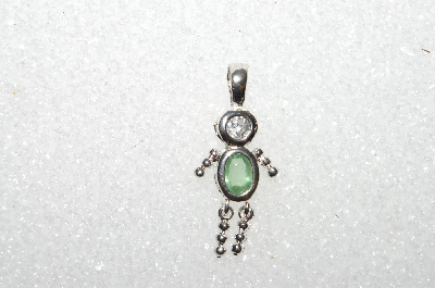 MBA #S51-127   "1980's Sterling August Boy Pendant"
