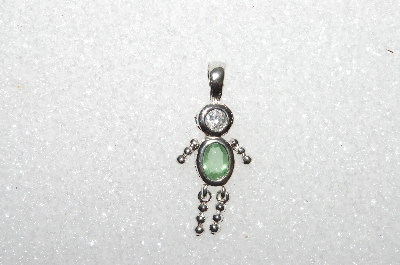MBA #S51-127   "1980's Sterling August Boy Pendant"