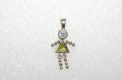 MBA #S51-136   "1980's Sterling August Girl Pendant"