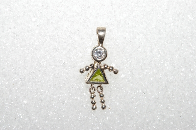 MBA #S51-136   "1980's Sterling August Girl Pendant"