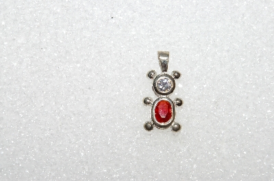 MBA #S51-640   "1980's Sterling July Bear Pendant"