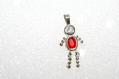 MBA #S51-646   "1980's Sterling July Boy Pendant"