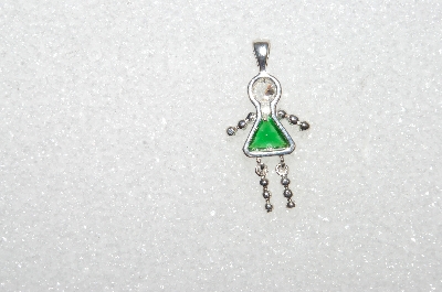 MBA #S51-601   "1980's Sterling May Girl Pendant"