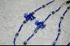 +MBA #6329  "Dark Blue Glass Dragonflys"
