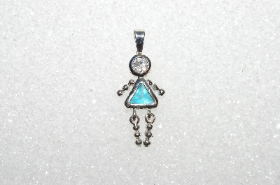 MBA #S51-676   "1980's Sterling December Girl Pendant"